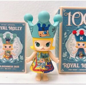 Pop Mart Mega Royal Molly 100% Childishness Mini Figure Blind Box
